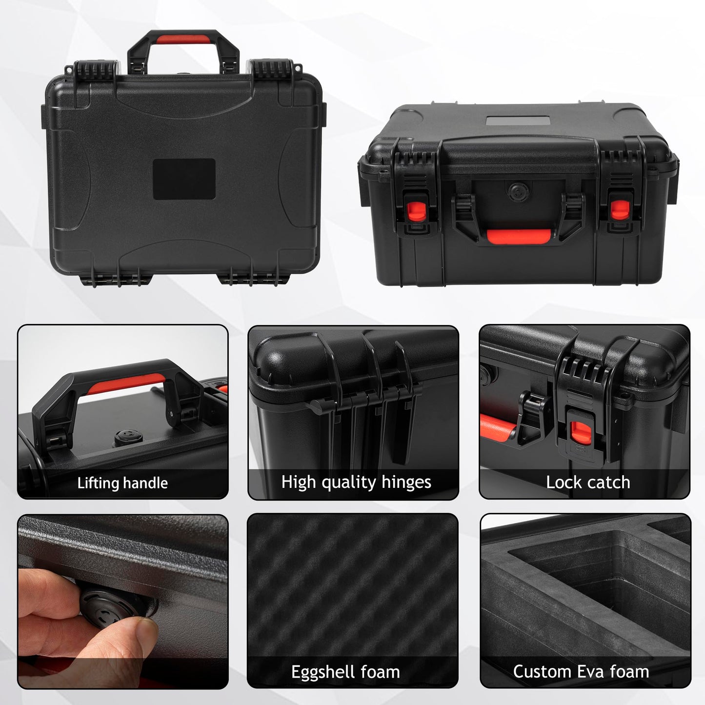 Ouutmee Graded Card Case Storage Box, Trading Card Storage Box, Waterproof Card Slab Carrying Case Compatible With 100+ Psa, Csg