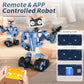 YESHIN Robot Building STEM Toys, 5 in 1 STEM Projects for Kids Ages 8-12, Remote & APP Control Educational Coding Kit, DIY Recha