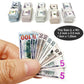 Prettylife Miniature Dollhouse Scene Model 500 Pieces Mini Dollar Bill Prop Set For 1:12 Mini Dollhouse Decoration