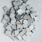 Planet Xpress Wood Scrabble Tiles Set 100 Tiles ~ Game Replacement, Scrapbooking, Crafts, Messages, Etc. (Metallic Silver, 100 T