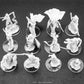 Displaymore 100Pcs Round Clear Plastic Model Bases 25Mm/0.98 Inch Wide 2Mm Thick For Gaming Miniatures Or Wargames Role Playing