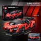 Mould King 10007 Super Car Moc Building Blocks Kit, 1:12 Scale Sports Car Model Toys For Kids To Build, Collectible Car Set For Adults (1182 Pcs)