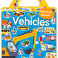 Benresive Reusable Sticker Book For Toddlers 2-4 Years, Fun Travel Stickers For Kids, Waterproof Sticker Books For Toddlers 1-3, Crafts Activities For Todddlers 1-3 2-4 3-5 - Vehicle