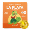 Binibi Spanish Books For Babies & Toddlers 1-3 La Playa Interactive Bilingual Sound Book With Fun Beach Sounds | Bilingual Child