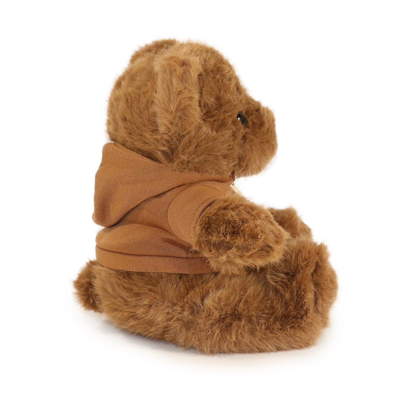 12-inch Fashionable Good Vibes Bear with Brown Hoodie