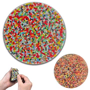 Big Picky Pad Skin Picking Fidget Toy, 4'' Silicone Picking Fidget Pad Reusable More Beads Trichotillomania Toys For Skin Picker