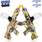 2 Set Electric Splatter Blaster Toy, Outdoor Team Games, Christmas, Halloween, Birthday, New Year Gift For Ages 14+ (Orange+Yell