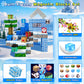 Aleath 100Pcs Magnetic Building Blocks-For Kids, Chirstmas Build Magnet World Set For 3-10 Years Old Boys & Girls Magnetic Build