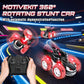 Innofans Remote Control Car for Boys, 360 Rotating 4WD Stunt RC Cars with Cute Cool LED Lights, 2.4GHz Rechargeable Car Toys Bir