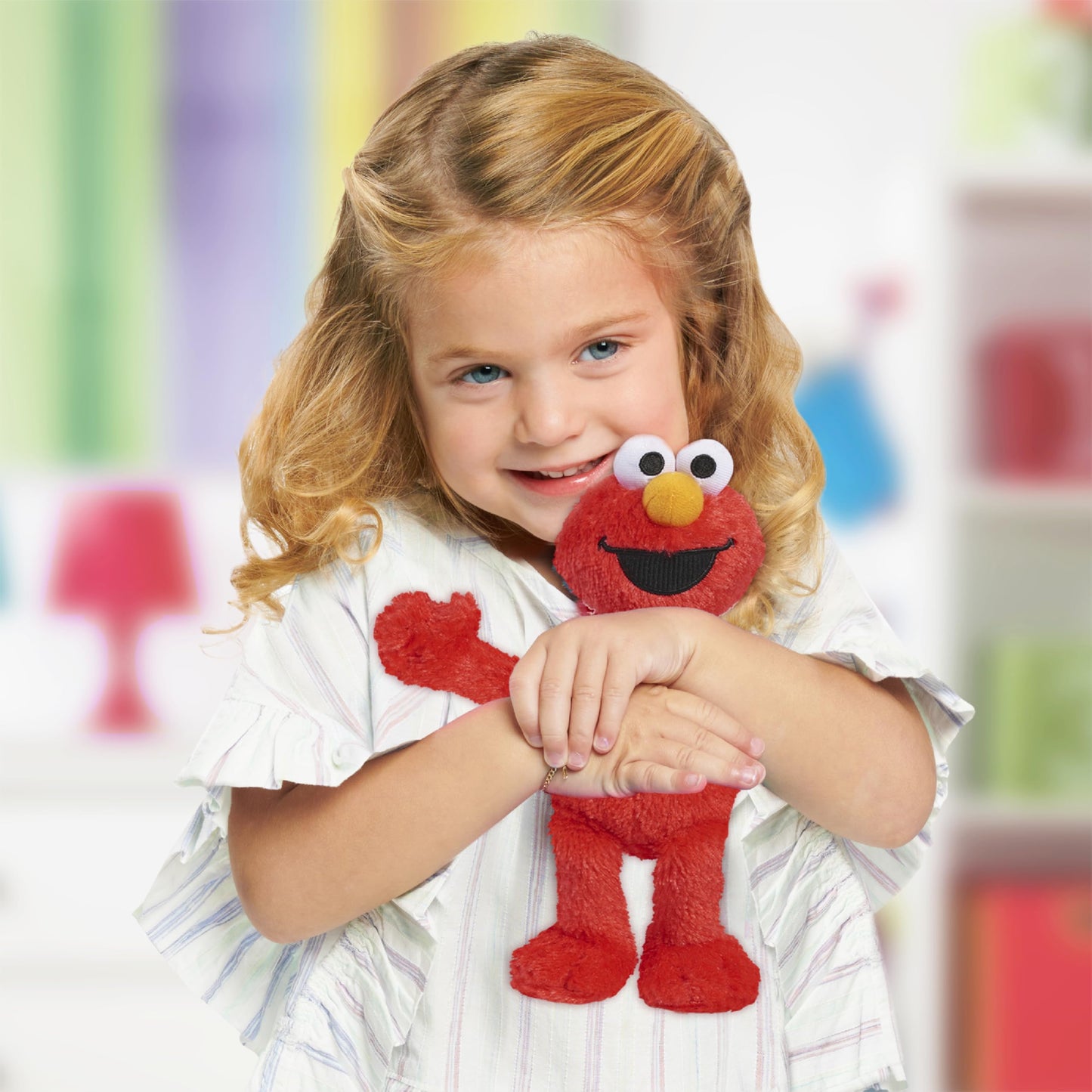 Just Play Elmo Plush Stuffed Animal, 8-inch Sustainable Red Toy for Kids, Model 57563, Ages 18 Months+