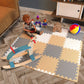 Angels Soft Foam Baby Play Mats Tiles With Borders, 32 Pcs Set - Playmat Multi Use, Create & Build A Safe Area Interlocking Jigsaw Puzzle Eva Non-Toxic Floor For Toddler Infant Kids Toy Room & Yard