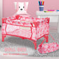 Dolls To Play Baby Doll Stroller Bed and Seat Nursery Playset, Accessories Furniture Set High Chair Diaper Bag Role Play Deluxe