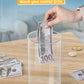 Kypeeka Clear Acrylic Piggy Bank For Adults Kids, Clear Money Saving Jar Must Break To Open, Unopenable Piggy Bank For Cash Coin