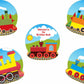 Untumble Train Theme Birthday Decoration Posters Kit | Train Theme Birthday Party Decorations With Unique Train Theme Posters | 