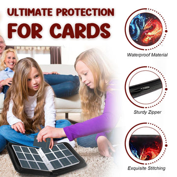 Card Binder 900 Pockets  Trading Card Binder 9 Pocket Card Collector Album Card Collection Binder with 50 Removable Card Sleeves for Boys and Girls Organized