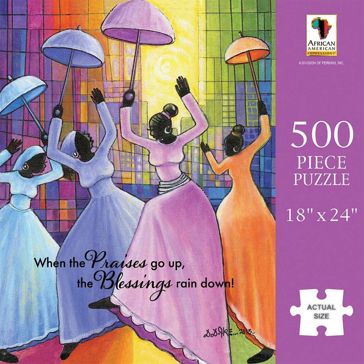 African American Expressions - Praises Go Up Puzzle – 500-Piece Inspirational African American Jigsaw Puzzle For Adults | Uplifting Faith-Based Artwork