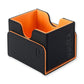 Vault X Exo-Tec® Modular Sideloading Deck Box Module For 100+ Tcg Cards. Detachable Magnetic Lid. Fits Commander & Standard Trading Cards. (Black/Electric Orange)