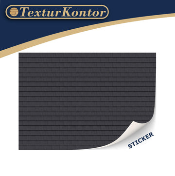 3 Sheets Self-Adhesive Roof Tiles and Shingles for Dollhouses Scale 1:12 (Roof Shingles Black Rectangular)