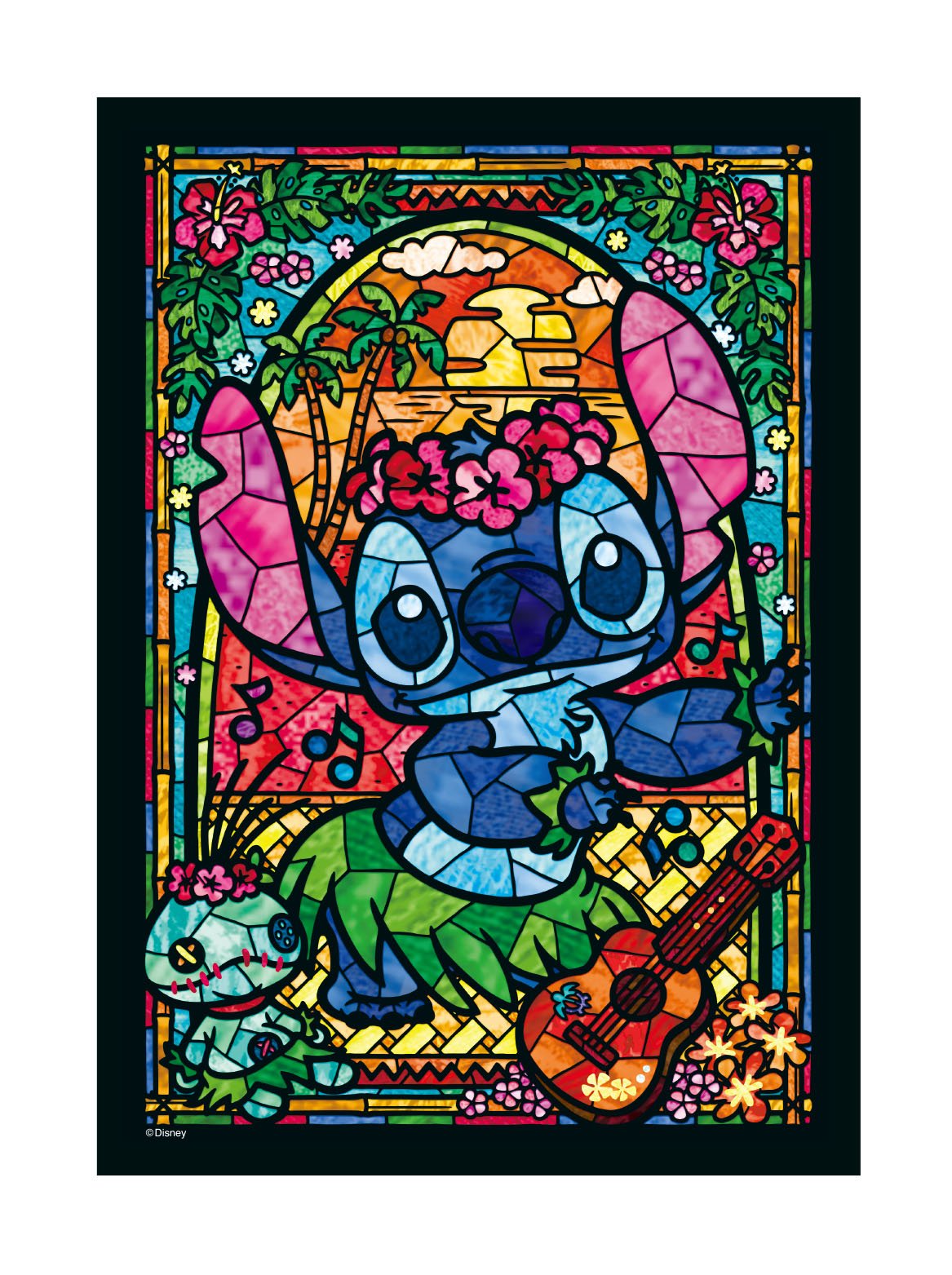 266 Piece Jigsaw Puzzle Stained Art Stitch! Stained Glass (18.2X25.7Cm)