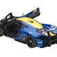 Mclaren P1 Gtr #23 Metallic Blue With Yellow Stripe 1/18 Model Car By Autoart