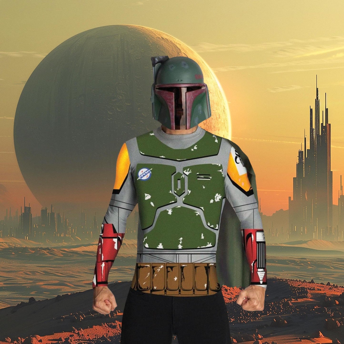 Rubie's Star Wars Child's Boba Fett Value Costume Top  Medium