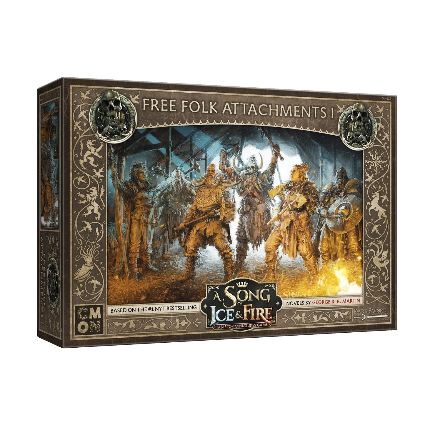Cmon A Song Of Ice And Fire Tabletop Miniatures Game Free Folk Attachments I Box Set - Enhance Your Free Folk Army, Strategy Gam