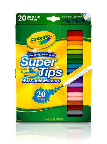 Crayola 20 Ct Super Tips Washable Markers