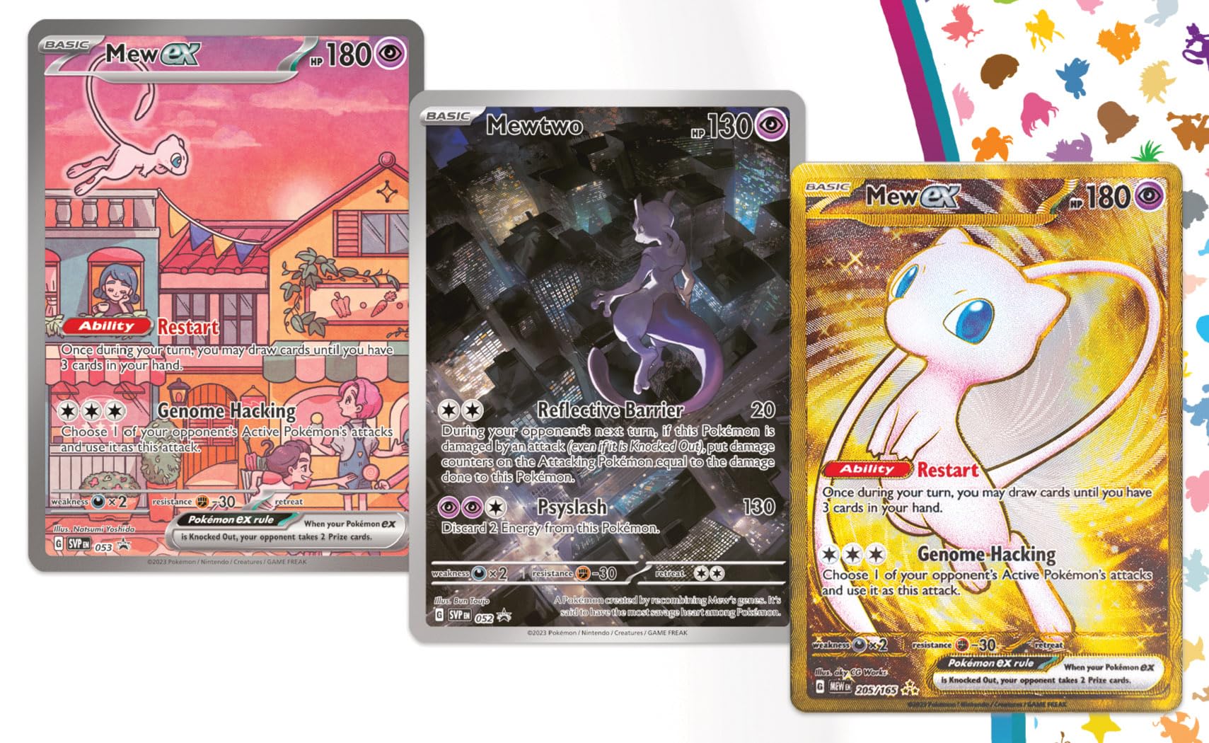 Pokemon 151 Ultra Premiem Collection Promo Card Set - Mew Ex - Mewtwo ...