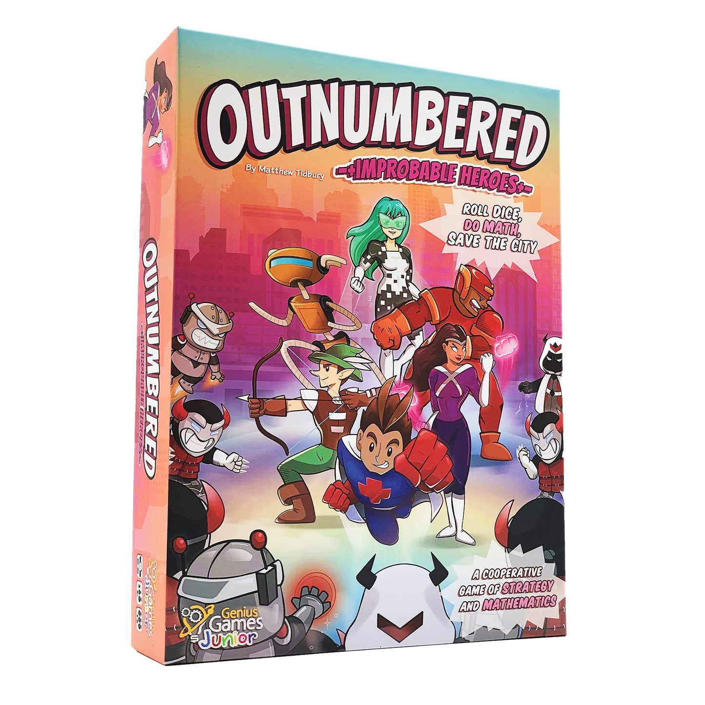 Outnumbered: Improbable Heroes Board Game - A Mensa Award Winning Superhero Math Game | Fun & Educational Game For Kids, Adults, And Families | Stem Game To Learn Multiplication & Division