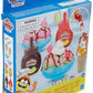 Play-Doh Kitchen Creations Double Drizzle Ice Cream Playset for Kids 3 Years and Up with 2 Drizzle Colors and 4 Classic Cans, No
