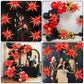 6PCS Star Balloons, 22Inch Large Red Star Balloons Explosion Foil Balloon Cone Spike Balloon for Birthday Graduation Wedding Ann