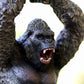 Gemini&Genius King Kong Toys Display  Rampage Toys Gorilla with 2Pcs Replaceable  Battle Axe  Hand-Painted  Animal Collectible  Details Unique Model.