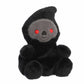 Aurora Spooky Palm Pals Omen Grim Reaper Stuffed Animal - Fun Collectible Plush for Kids and mature-themed Collectors - Perfect for Halloween Decorations and Gifts - Black 5 Inches