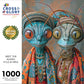 Cross & Glory 1000 Piece Jigsaw Puzzle - Meet The Aliens - Kylo and Mira - Large Size, 1.8 MM Thick Cardboard, Sci-Fi Adventure