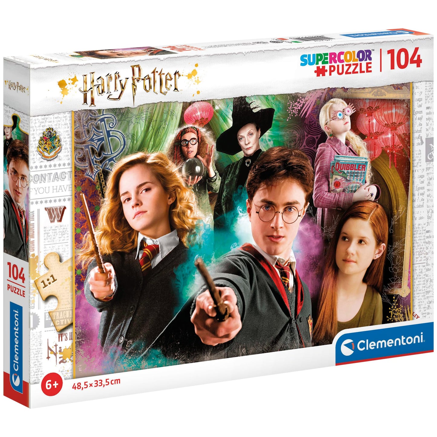 Clementoni 25712  Harry Potter Supercolor Puzzle for Children - 104 Pieces  Ages 6 Years Plus  Multicoloured  25 x 34.3 x 3.5 centimetres