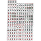 C&H Solutions American Mah Jongg Complete Set, 166 Tiles, Nylon, White Combo Rack with Soft Bag