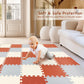 TCBunny Kids Soft EVA Foam Jigsaw Puzzle Play Mat, 18 Interlocking Tiles and Edges Baby Play Mat, for Kids Gym, Nursery, Playroo