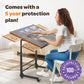JOYBERRI Jigsaw Puzzle Table - 1500 Piece Board, Adjustable Height, Portable with Drawers, Black/Brown/Gray, 35"x26.5", Model JB-PZL