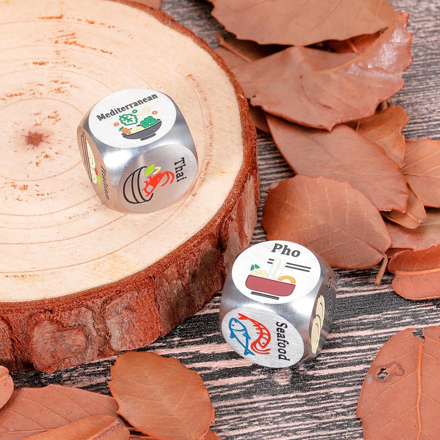 Valentines Day Gifts for Him Her Food Decision Dice Decider Gifts for Couple Boyfriend Girlfriend Husband Wife Date Night Dice G