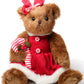 Bearington Collection Christa Cane Christmas Bear Stuffed Animal, 14 Inch, Teddy Bear Plush, Christmas Gift For Kids