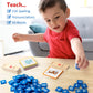 Coogam Wooden Short Vowel Reading Letters Sorting Spelling Games, Site Cvc Words Learning Flashcards Alphabet Puzzle Montessori Educational Toy Gift For Kids 3 4 5 Years Old