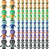 VioraWhite 120 Pcs Mini Zombies Figurines Halloween Tiny Zombies Action Figures to Hide and Seek Little Statue for Cupcake Decor