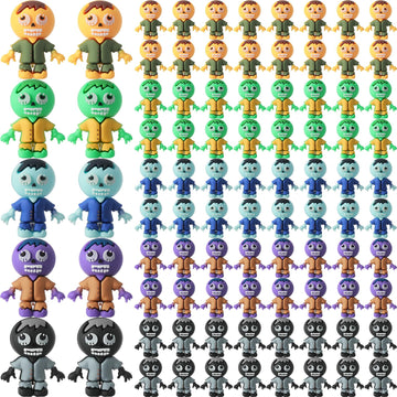 VioraWhite 120 Pcs Mini Zombies Figurines Halloween Tiny Zombies Action Figures to Hide and Seek Little Statue for Cupcake Decor
