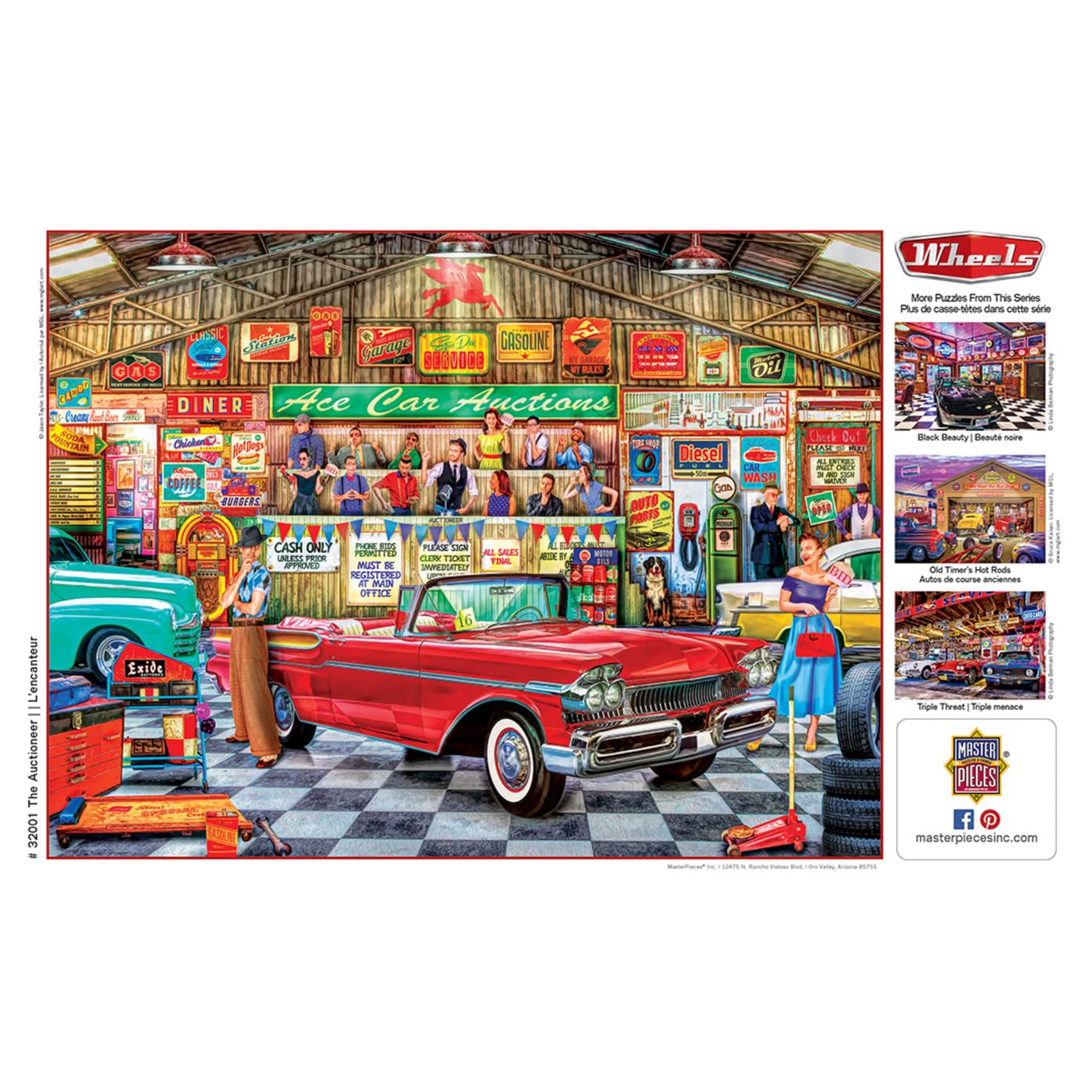 MasterPieces 750 Piece Jigsaw Puzzle for Adults, Family, Or Youth - The Auctioneer - 18x24