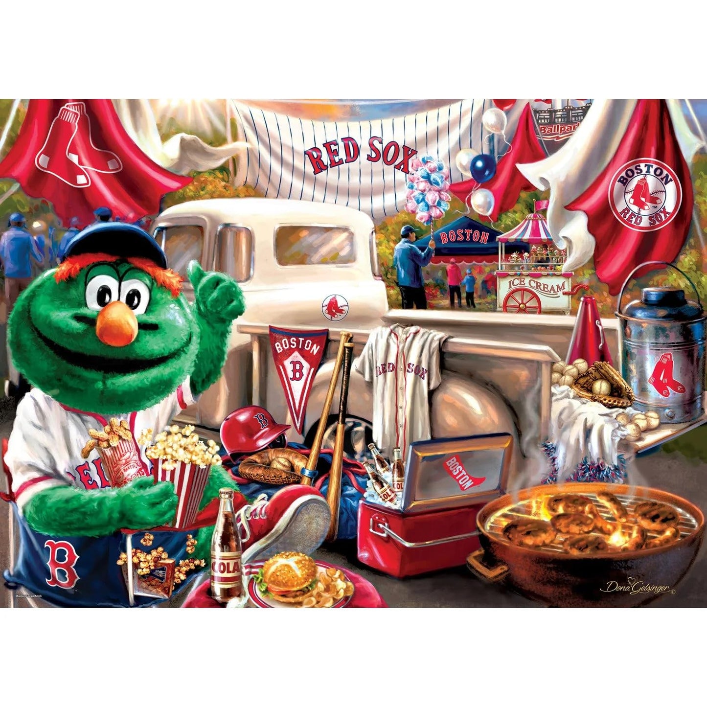 MasterPieces 1000 Piece Jigsaw Puzzle for Adults - MLB Boston Red Sox Gameday - 19.25x26.75