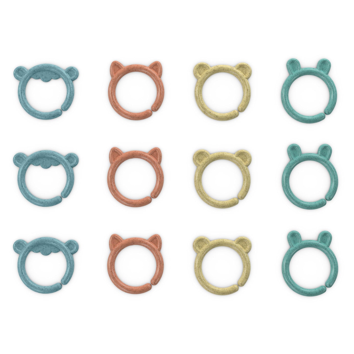 Ingenuity Sheppy'S Squad Toy Links For Newborn And Up, 12 Links, Plant-Based And Bpa-Free Materials, Multi-Texture