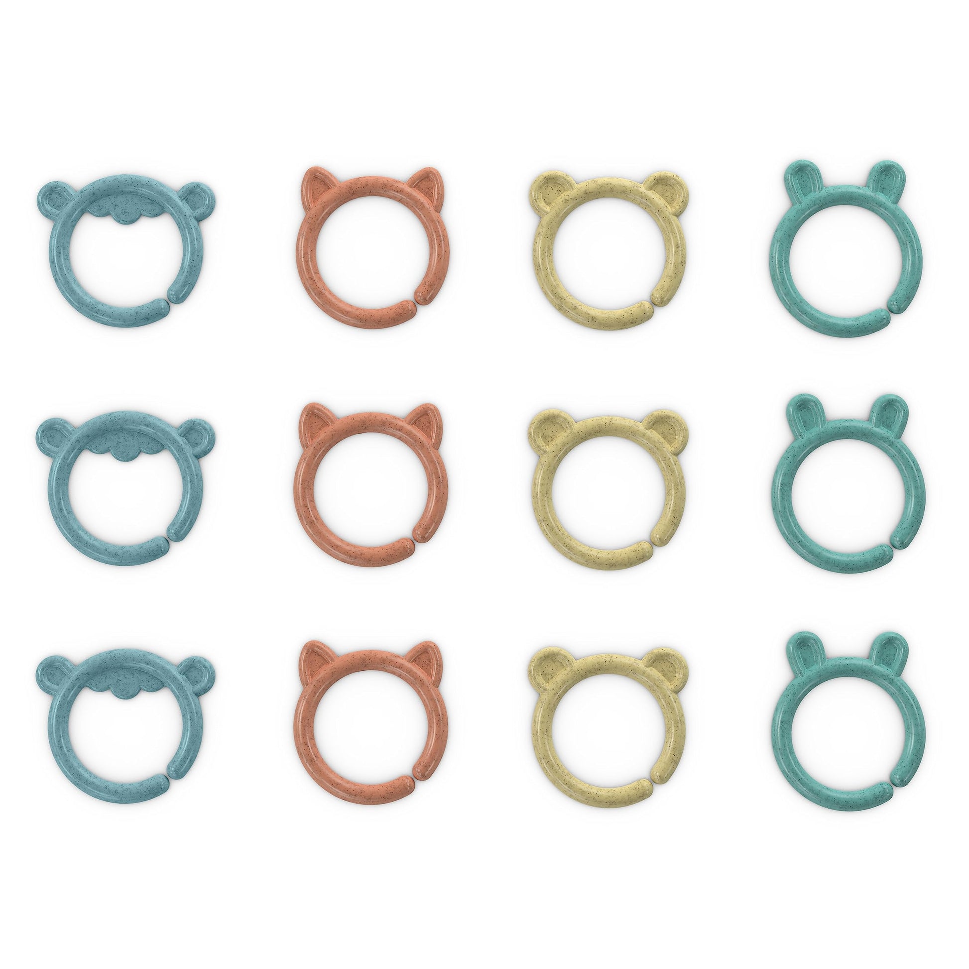 Ingenuity Sheppy'S Squad Toy Links For Newborn And Up, 12 Links, Plant-Based And Bpa-Free Materials, Multi-Texture