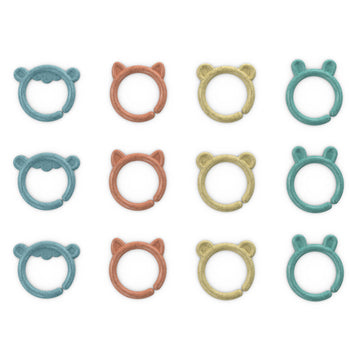 Ingenuity Sheppy'S Squad Toy Links For Newborn And Up, 12 Links, Plant-Based And Bpa-Free Materials, Multi-Texture