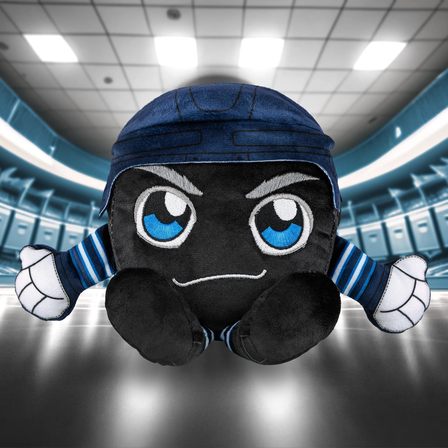 Bleacher Creatures Winnipeg Jets 8'' Nhl Kuricha Hockey Puck Sitting Plush - Soft Chibi Inspired Plush