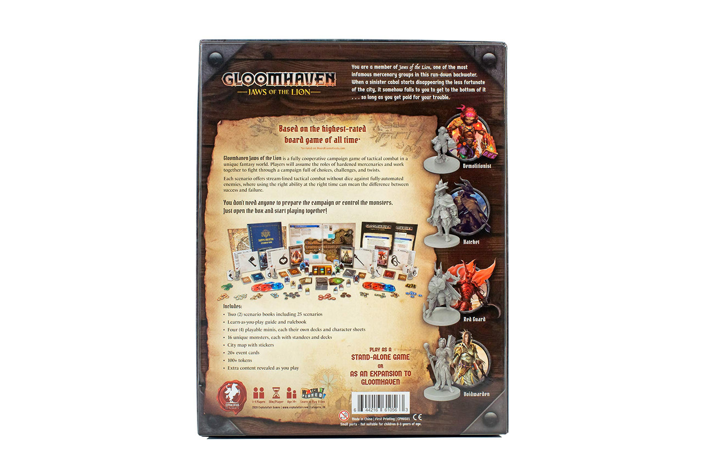 Gloomhaven Jaws of The Lion Board Game for Ages 14+, 2+ Players, Multicolor, Model CPH0501